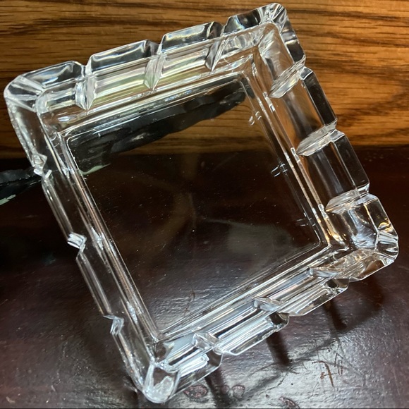 Vintage Other - Vintage Square Glass Ashtray